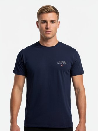 Accademia Militare T-shirt Maniche Corte Uomo Blu