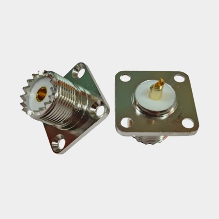 Tapón con brida para conectores VHF 1852-Marine, con brida, compatible con conectores PL259