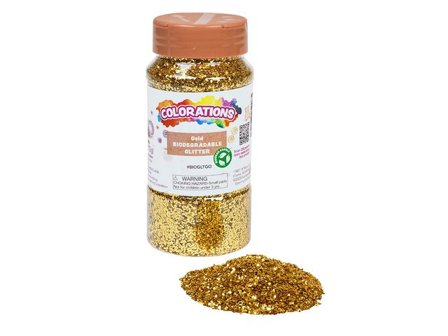 Bioglitter 113gr guld - Lyreco - Skola och förskola - Hobbymaterial - Paljetter, strössel och glitterlim