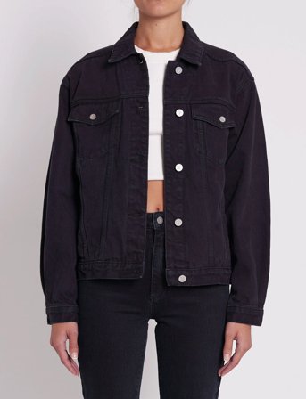 ABRAND A Slouch Jacket Black Salt - Black - XS