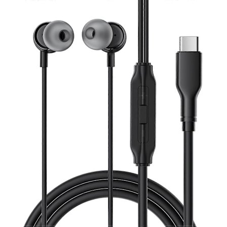 ACEFAST L8 In-ear Trådbundna Hörlurar för USB-C Enheter med Mikrofon Silikonkabel, Trasselfria Hörlurar