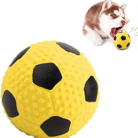 Hundtuggboll Husdjur Fotboll Latex Fotboll Ljudleksak