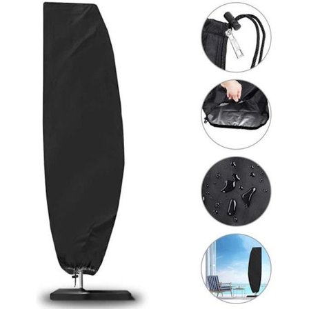 Beskyttelsestrekk for Cantilever Parasoll - 210D Oxford - Vanntett - Svart