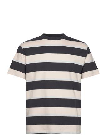 Relaxed Striped T-Shirt Tom Tailor Beige