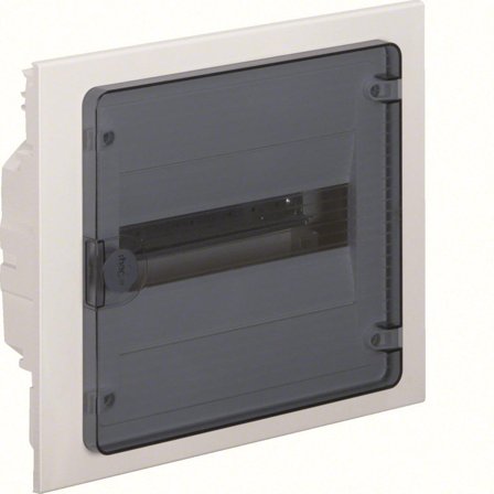 Hager VF112TS Kapsling med transparent dør 1 x 12 moduler, Elfordeling & strømforsyning