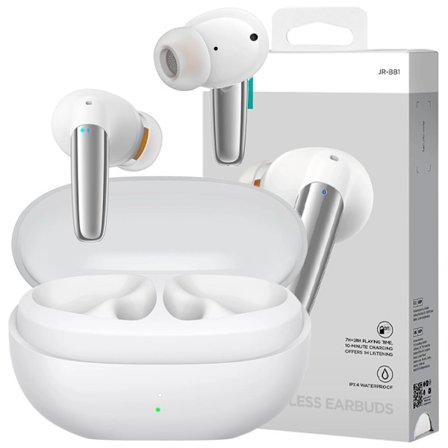 Joyroom Jbuds Series JR-BB1 TWS trådløse øretelefoner - hvite
