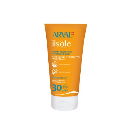 Arval Ilsole Crema protettiva antirughe viso SPF30 50ml - Solare viso alta prot.