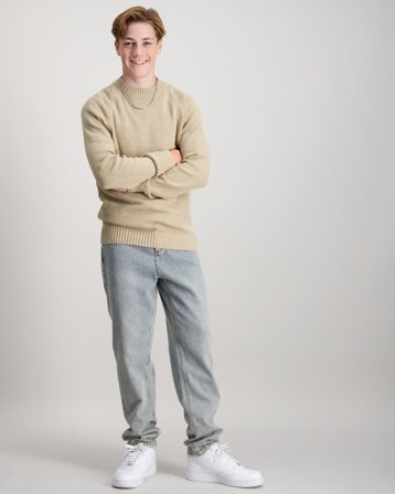 Les Deux Ryder Washed Denim Jeans Blå Jeans Gutt - Kids Brand Store