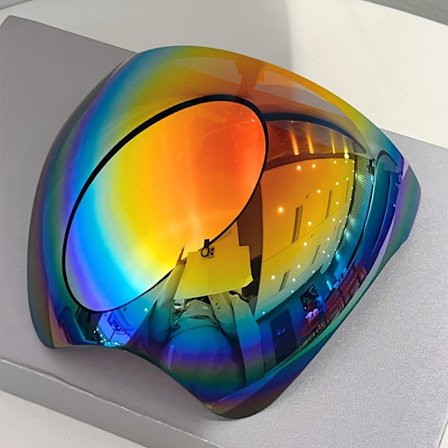 Et par trendy nye herre oversized briller uden ramme med flerfarvede coatede linser, stilfulde herre dekorative briller [DB]