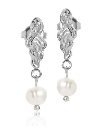 Sistie Freja - Earrings Steel - Silver - ONE SIZE