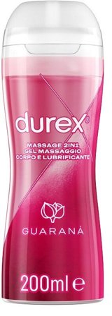 Durex Massage 2In1 Gel Massaggio Corpo E Lubrificante Guaranà