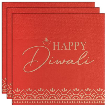 Servietter Happy Diwali 16-pakning