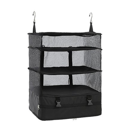 Resväska Organiseringshyllor Väska Resväska Packning Kvadratisk Vikbar Hängande Garderob Förvaringsväska