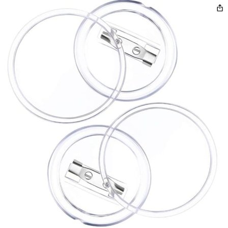 Akryl Button Pins Badge Klare Pins Buttons Badges Kit