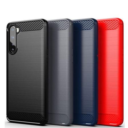 Stöttåligt Armor Carbon Tpu-skal Oneplus Nord - Fler Färger Svart