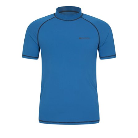 Mountain Warehouse UV-skyddande rashguard för män, XL, blå