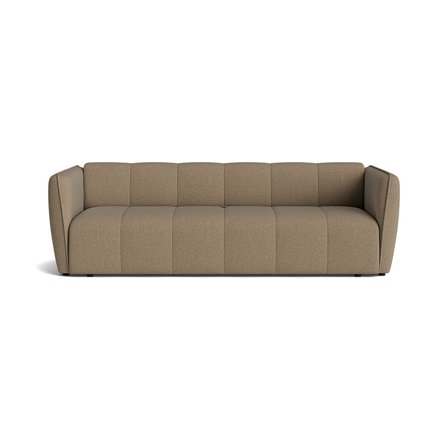 Calma 3-Sitzer-Schlafsofa mit Stauraum, Aurora Dunkelbeige, modernes Design, gesteppt, komfortable Polsterung, 70cm Sitzhöhe, zeitlos