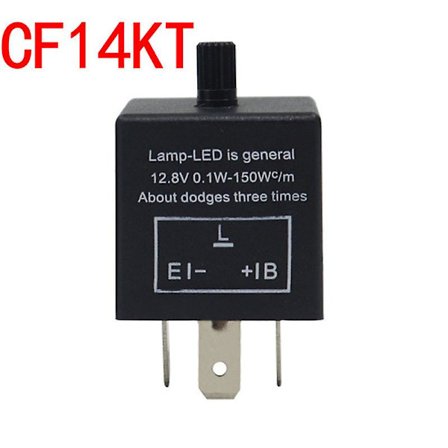 2 kpl CF14JL-02 Auton Ohjausvalo Vilkku Relä LED-valo Säädettävä Taajuus