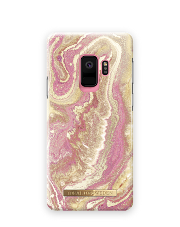Galaxy S9 Hoesje, Golden Blush Marble, iDeal of Sweden