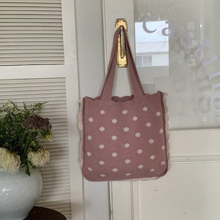 Strikkede håndvesker Crossbody-veske ROSA