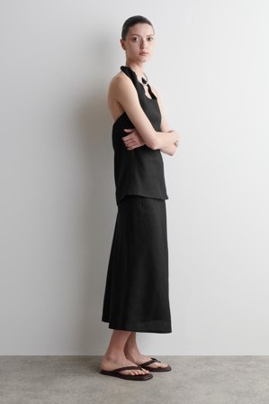 COS Women's Leather Flip Flops in Red