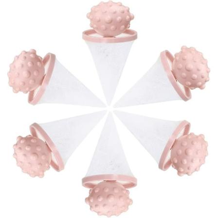 Pesupalloja Pesukoneelle, 6 Kpl Uusiokäyttöisiä Pesupalloja Kuivausrummuun Ja Pesuun