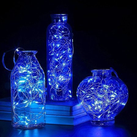 50m LED Kobbertråd Lyslenke 500 LED Stjernelys Fjernkontroll