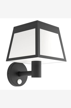 EGLO - Seinävalaisin ulkovalaistus Altilia Solar Powered With Sensor - Musta - Aurinkokennovalaisimet - - Homeroom