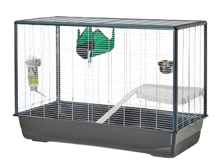 Savic - Zeno 3 Knock Down Dyrebur Grå 100x50x70cm - Smådyr - Bur og transport - Hamsterbur - ZOO.no