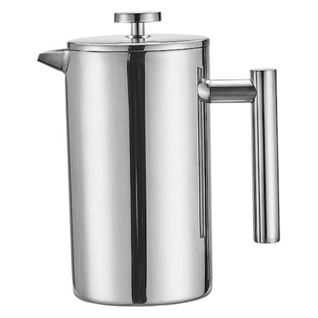 350ml Rostfritt stål Fransk Press Kaffebryggare Dubbelväggig Isolerad Kaffepress BY-WELLNGS 350ml