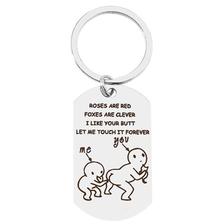 Jeg elsker din røv, lad mig røre den for evigt! Påske-/Valentinsdags gave nøglering
