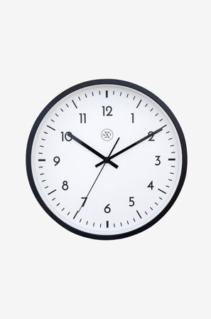 NeXtime - Vægur Easy Big 30 cm - Sort - Vægure og bordure - Fra Homeroom