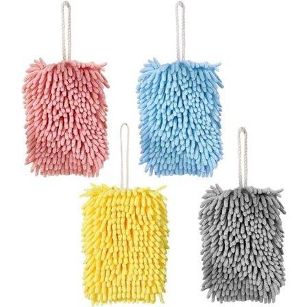 Chenille Håndklær til Kjøkken og Bad, Super Myke Chenille