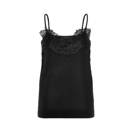 Soaked In Luxury Clara Singlet Top Linnen Dam Svart L