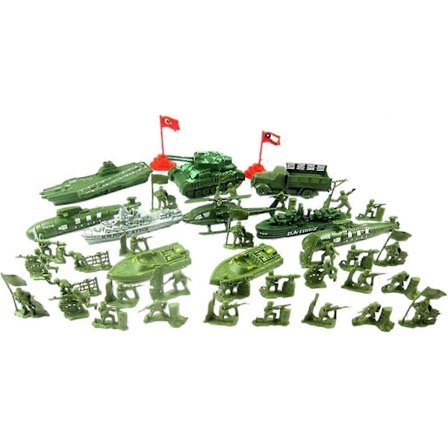 40x Sotilasfiguurit Lelu Setti Tankki Ajoneuvotarvikkeilla, Keräilyesineitä, Simulaatio Lelumalli Miehet Toimintahahmot