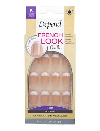 Depend Cosmetic French Look Beige Kort Sq - Nude - ONE SIZE