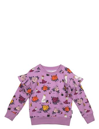 Roses Sweatshirt Tops Sweat-shirts & Hoodies Sweat-shirts Purple Martinex