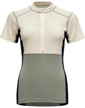 Devold Lauparen Merino 190 Zip Tee Woman Raw White/Fog/Ink
