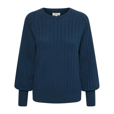 Part Two Round-neck Knitwear , Blauw , Dames , Maat: XL Truis