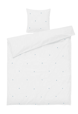 JUNA Daisy Påslakanset 150x210 cm Sängkläder Vit