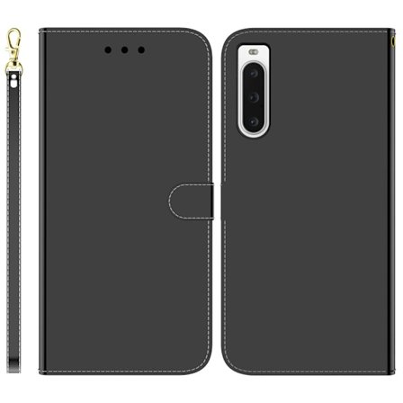 Mirror Sony Xperia 10 V Läppäkotelo - Musta