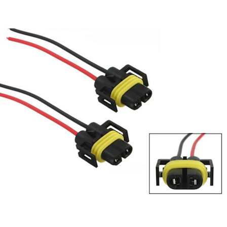 H8 H11 (H9) xenon / led / halogen kontakter sockel 2-pack