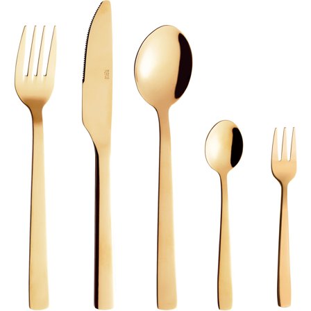 Aida Raw bestiksæt 60 dele guld | KitchenOne