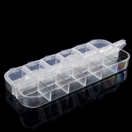 12-Slots diamond painting clear storage box- Förvaringsbox - 2st