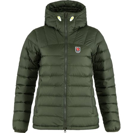 Fjällräven Women's Expedition Pack Down Kapuzenpullover in Deep Forest/Grün, Daune | Size: Medium