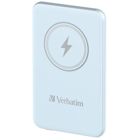 Verbatim Charge ́n ́Go Magnetic Wireless Power Bank 5000 Blue