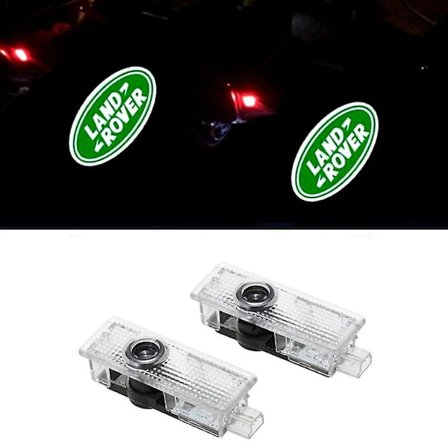 2 stk. LED velkomstlamper for Land Rover Range Rover Discovery 3 4 Freelander 2 Dør laser stemningslampe projektor