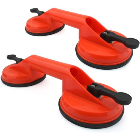 2x sugekopphåndtak, sugekopp løftekapasitet på 75 kg, ZQKLA