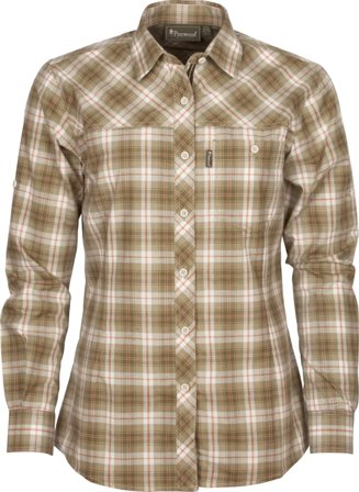 Pinewood Women's Cumbria Shirt Women long-sleeved shirts Beige M