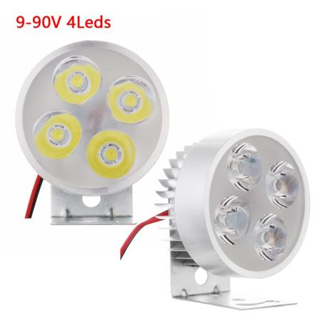Ajovalo Moottoripyörät Lamp Sumu Kohdevalo 9-90V 4LEDS 9-90V 4Leds